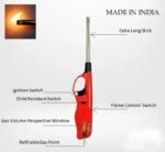 Plastic Adjustable Flame Kitchen Gas Lighter, - Image 4